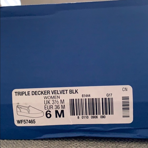 ✖️SOLD✖️Keds platform black velvet slip on Size 6 - Picture 4 of 4